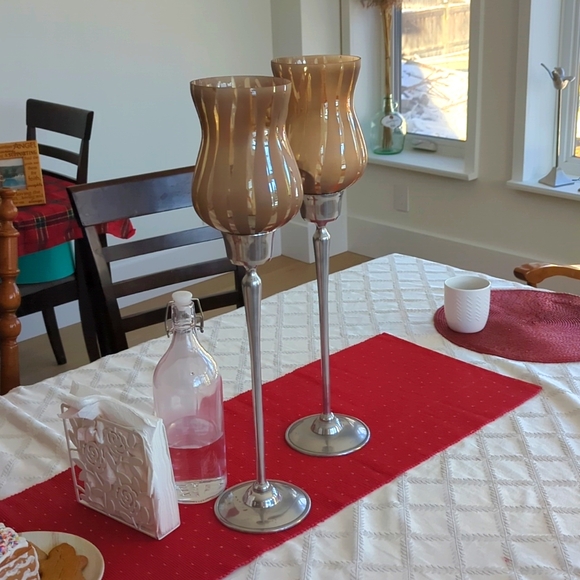 Candle Holders Pair - Picture 1 of 2